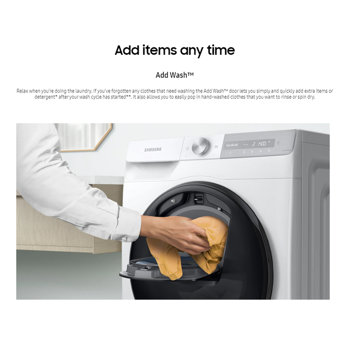 Samsung Mesin Cuci Front Loading 11 KG - WD11T754DBX (WASH &DRY)